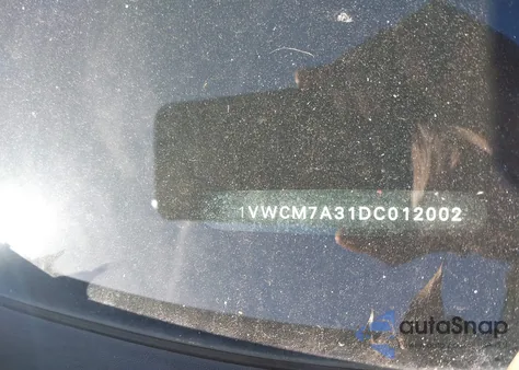 2013 Volkswagen Passat 3.6L V6 Sel Premium z USA, uszkodzony, nr VIN 1VWCM7A31DC012002